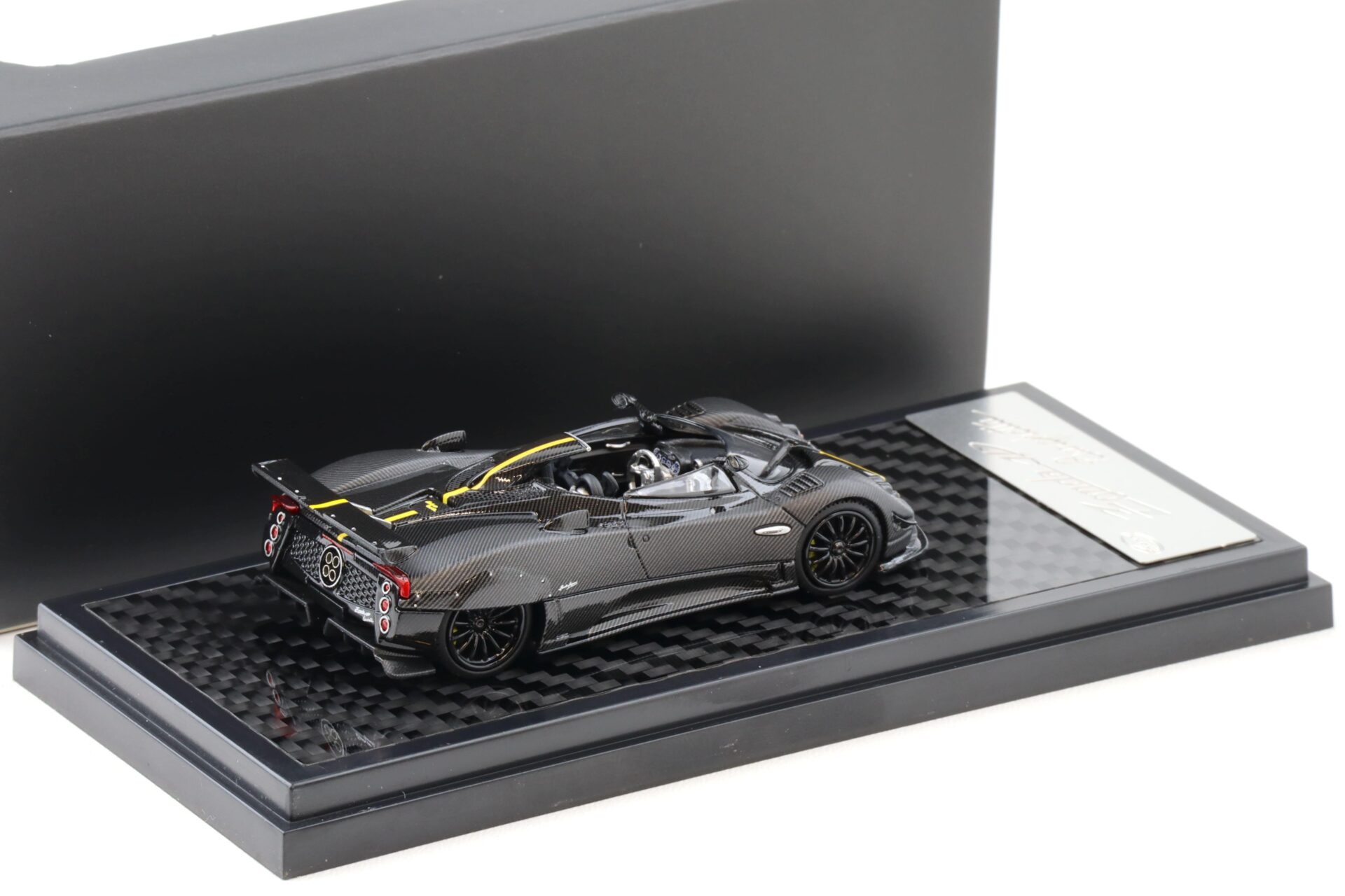 1:64 LCD Models Pagani Zonda HP Barchetta Carbon black LCD64018-CB