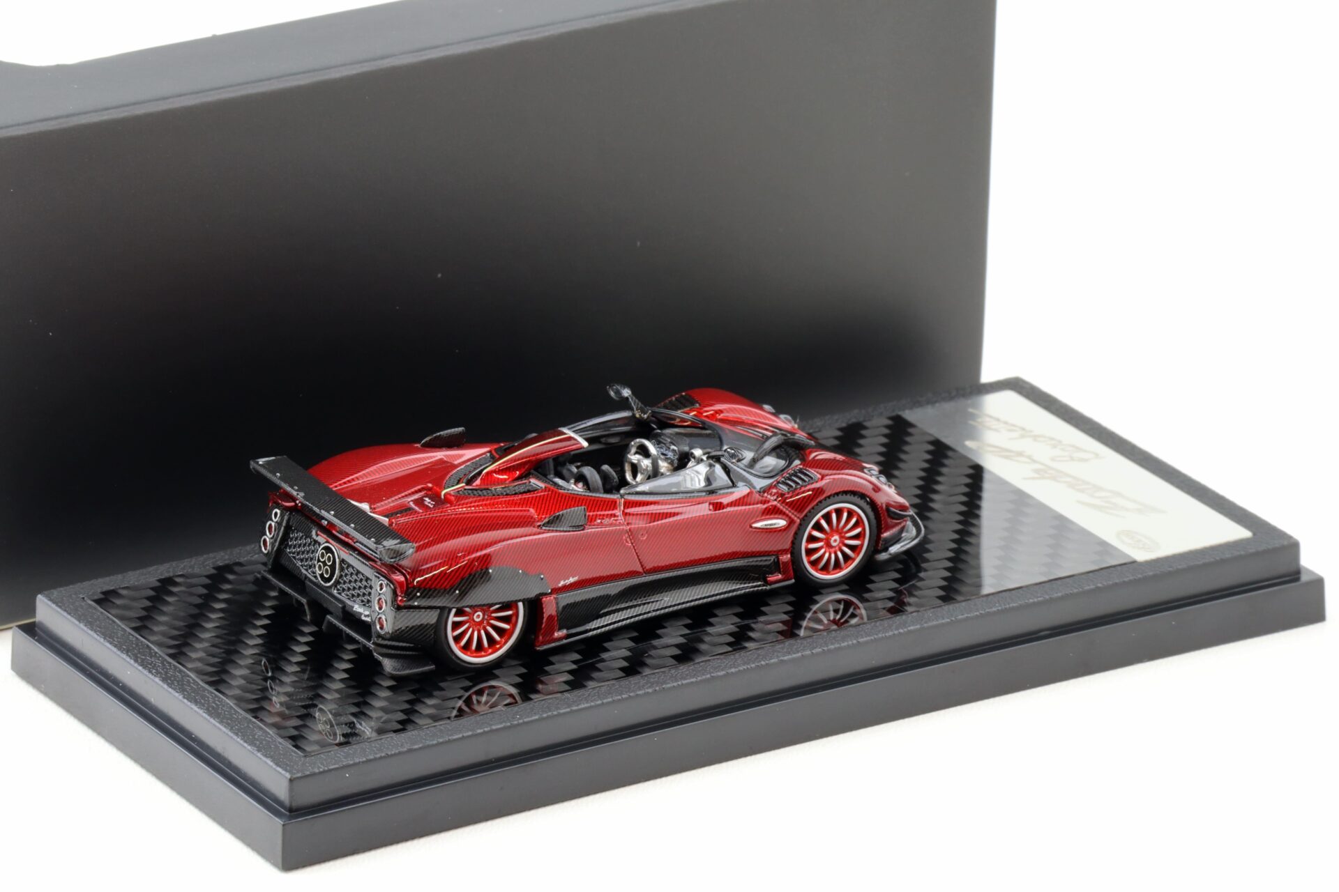 1:64 LCD Models Pagani Zonda HP Barchetta Carbon red LCD64018-CR