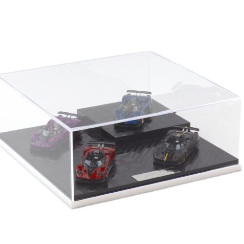 1:64 LCD Models Pagani Zonda HP Barchetta 4-Car Carbon Set - Limited 699 pcs.
