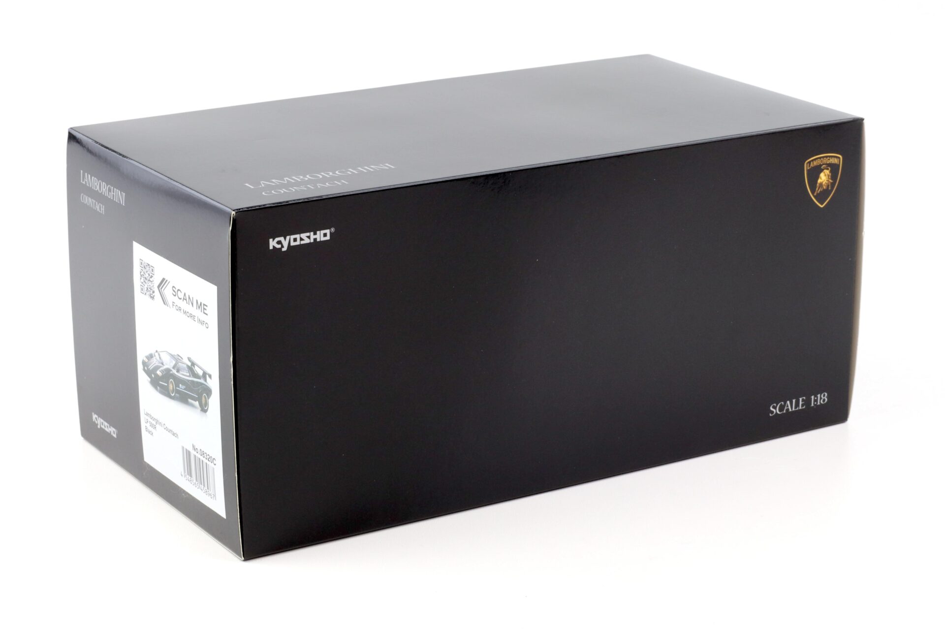 1:18 Kyosho Lamborghini Countach LP 500R Coupe black/ gold wheels 08320C
