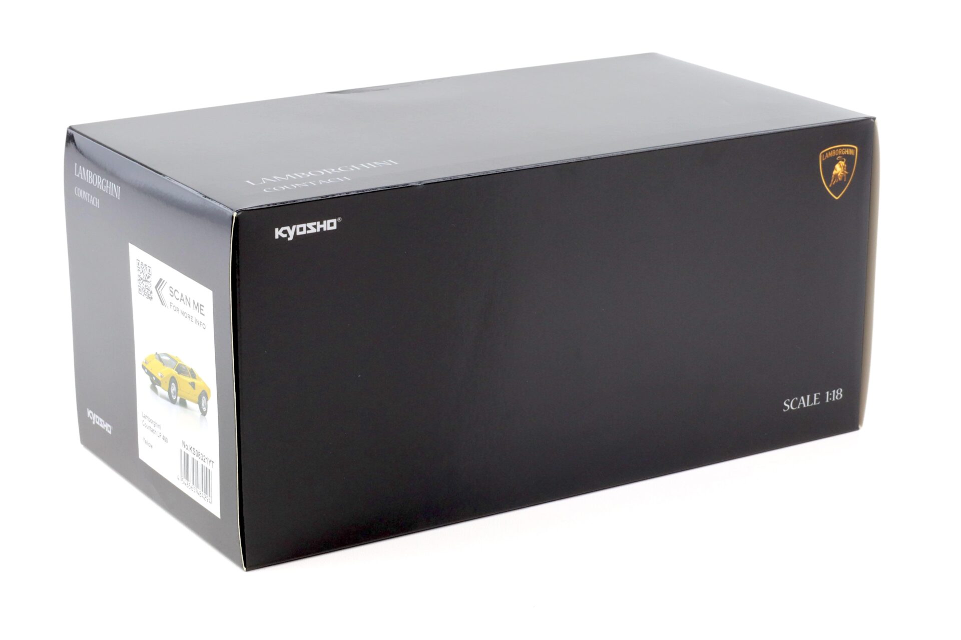 1:18 Kyosho Lamborghini Countach LP 400 Coupe yellow KS08321YT