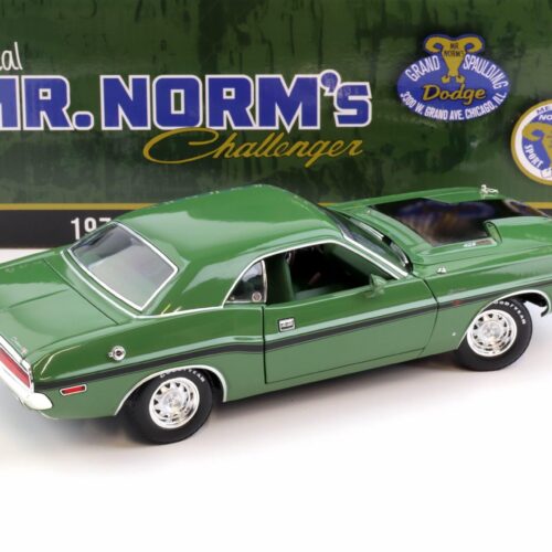 1:18 Greenlight 1970 Dodge Challenger R/T 426 Hemi Coupe Mr.Norms green/ black