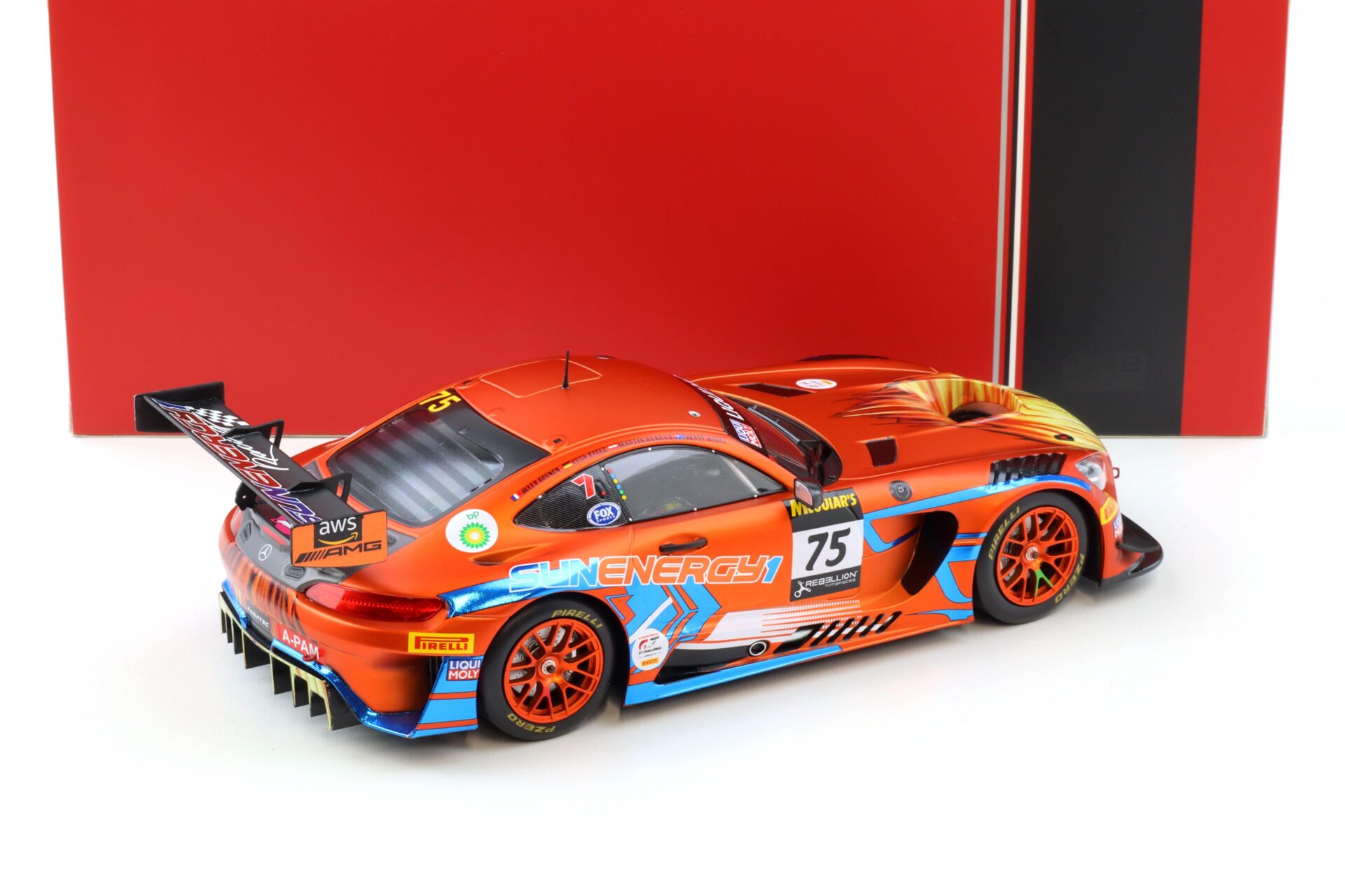 1:18 IXO Mercedes AMG GT3 EVO Winner 12h Bathurst 2022 #75 SunEnergy