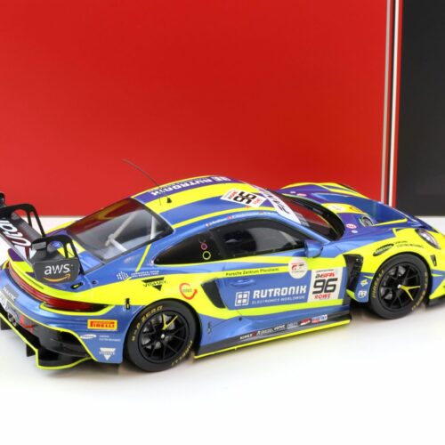 1:18 IXO Porsche 911 992 GT3 R #96 Rutronik Racing 9th 24h SPA 2024