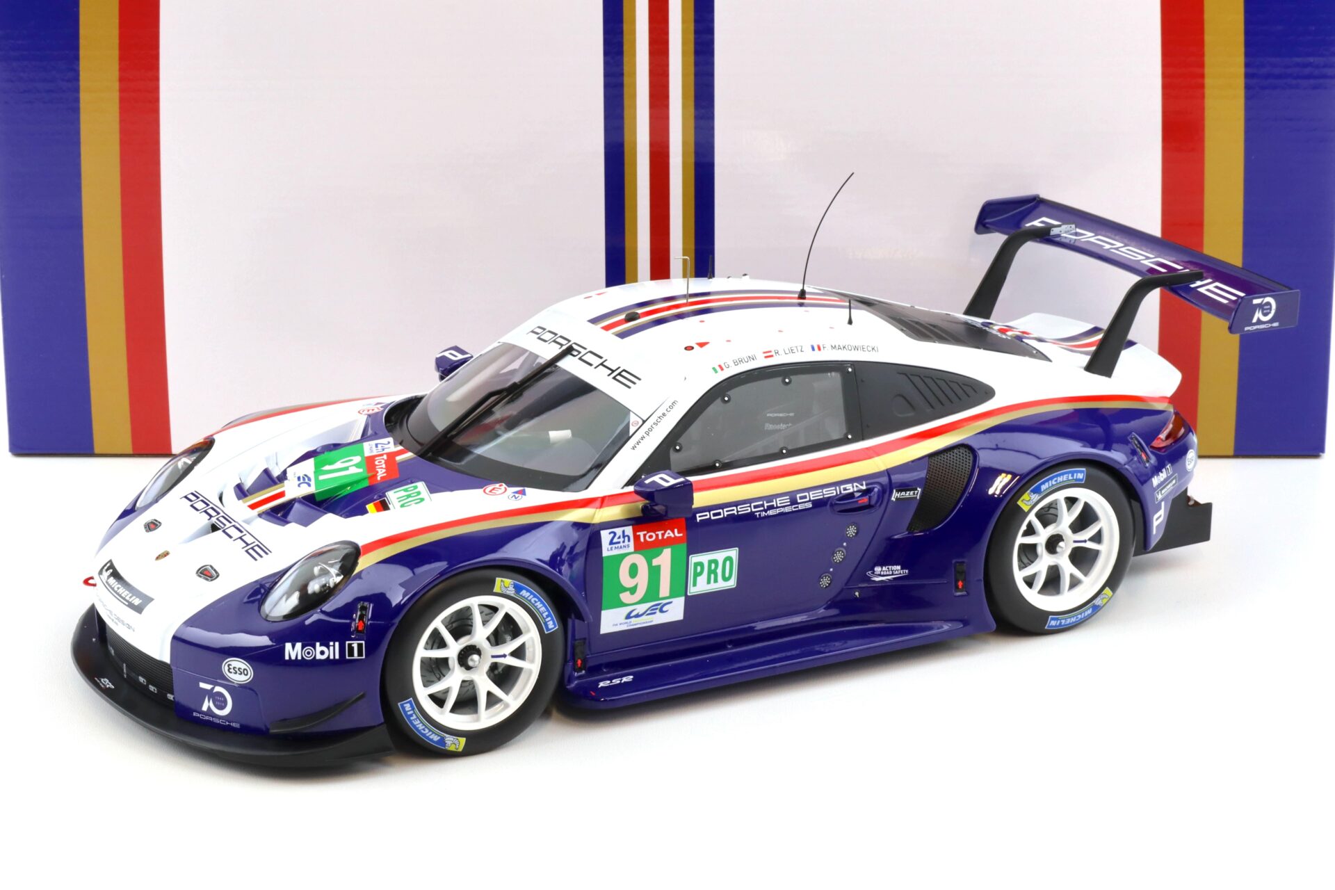 1:12 IXO Porsche 911 991 RSR #91 2nd LMGTE Pro 24h Le Mans 2018