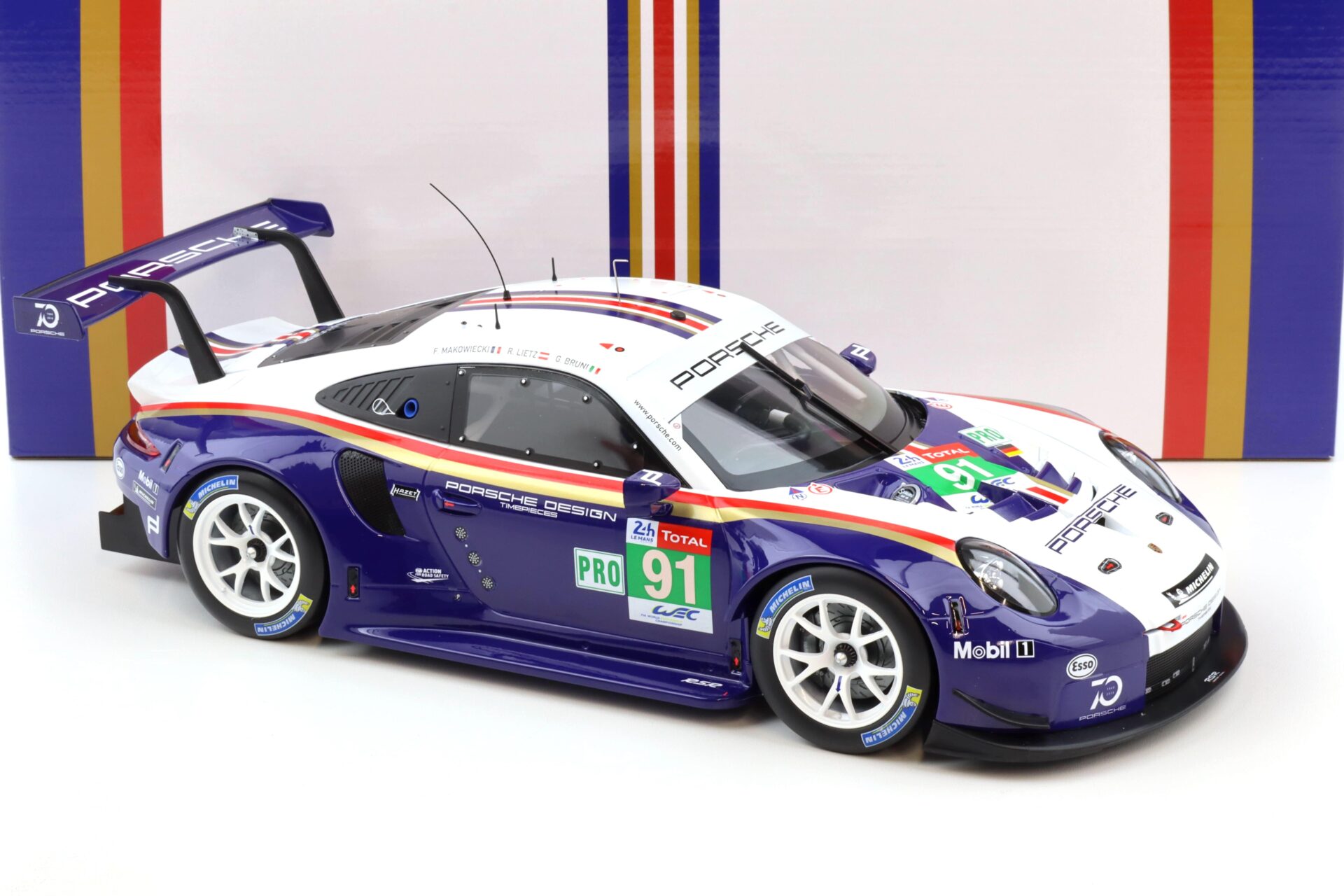 1:12 IXO Porsche 911 991 RSR #91 2nd LMGTE Pro 24h Le Mans 2018