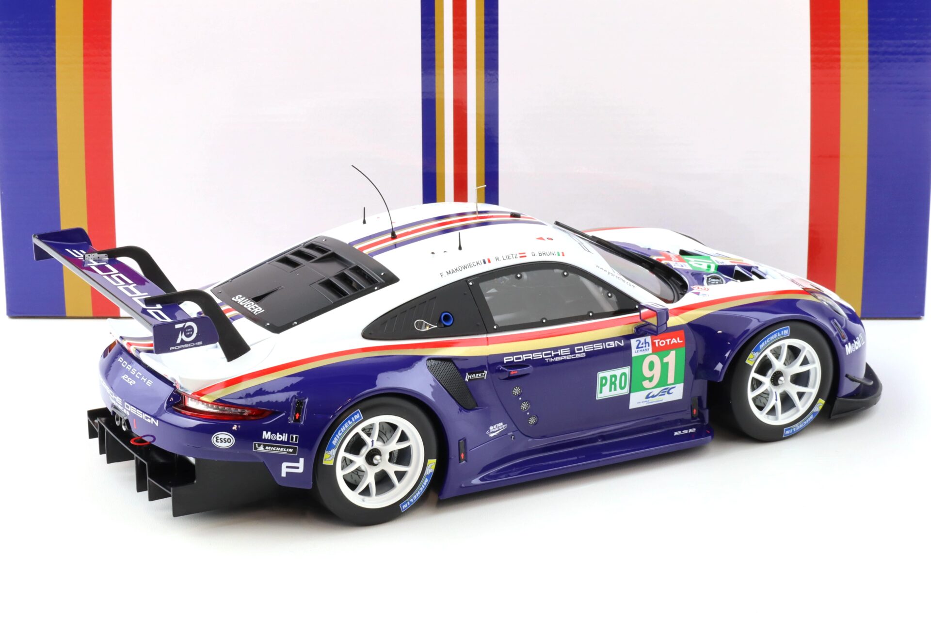 1:12 IXO Porsche 911 991 RSR #91 2nd LMGTE Pro 24h Le Mans 2018