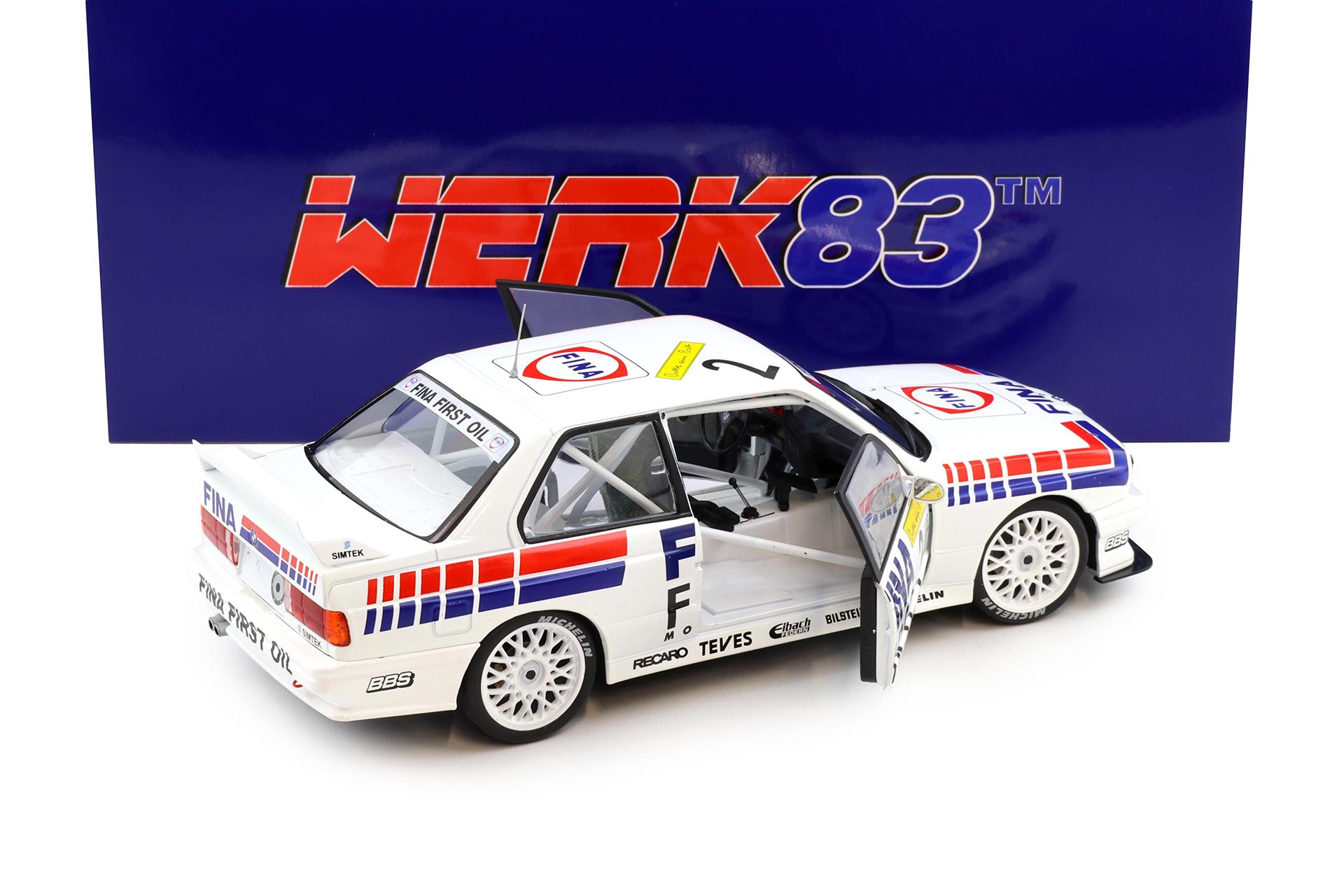 1:18 WERK83 BMW M3 E30 DTM Winner 24h Nürburgring 1992 FINA #2 Cecotto/ Danner