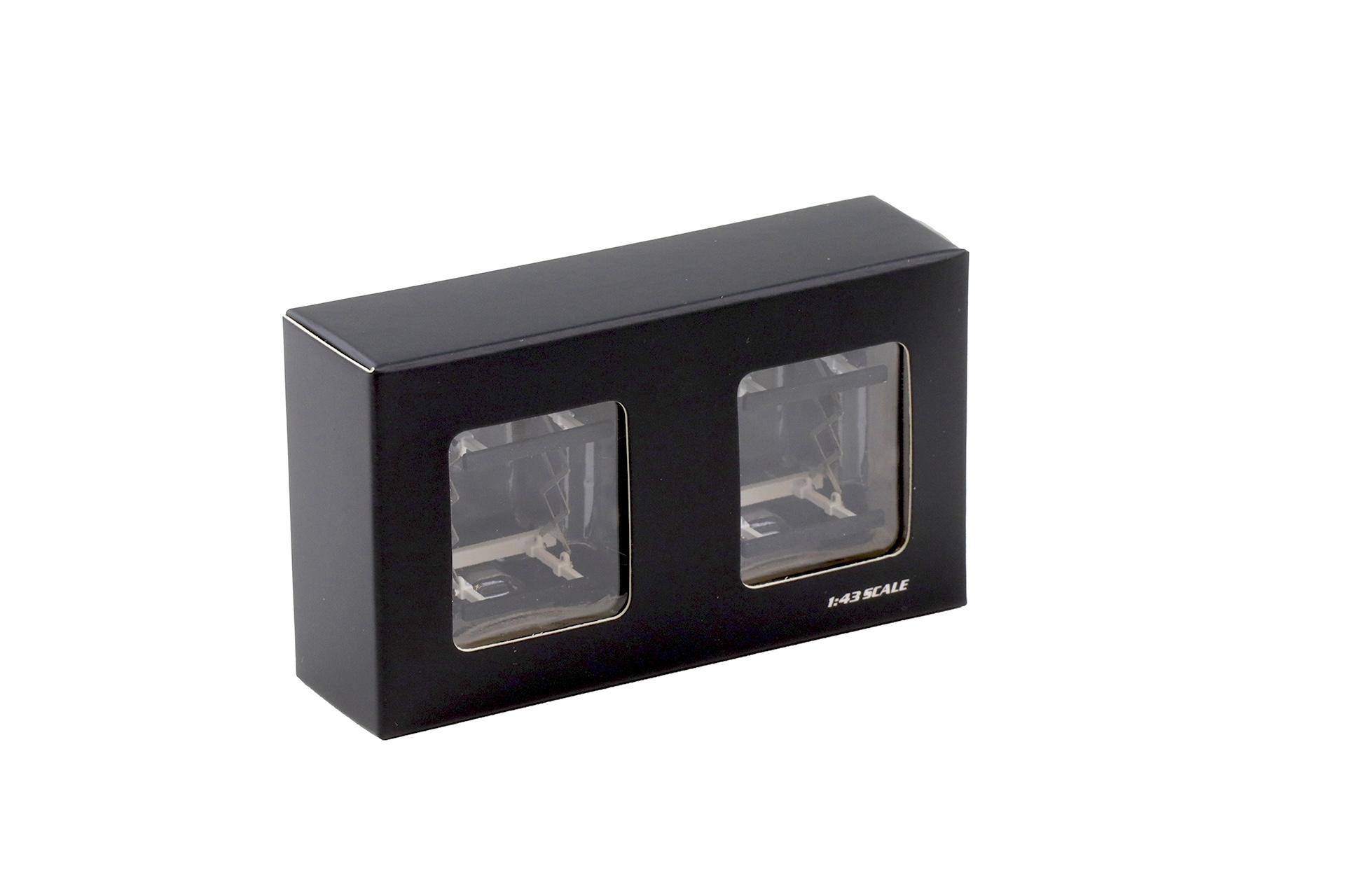 1:43 LCD Models Hood Holder Set 2 pcs. Semi Gloss white LCD-09-SGW