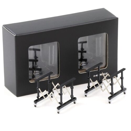 1:43 LCD Models Hood Holder Set 2 pcs. Semi Gloss black LCD-09-SGW