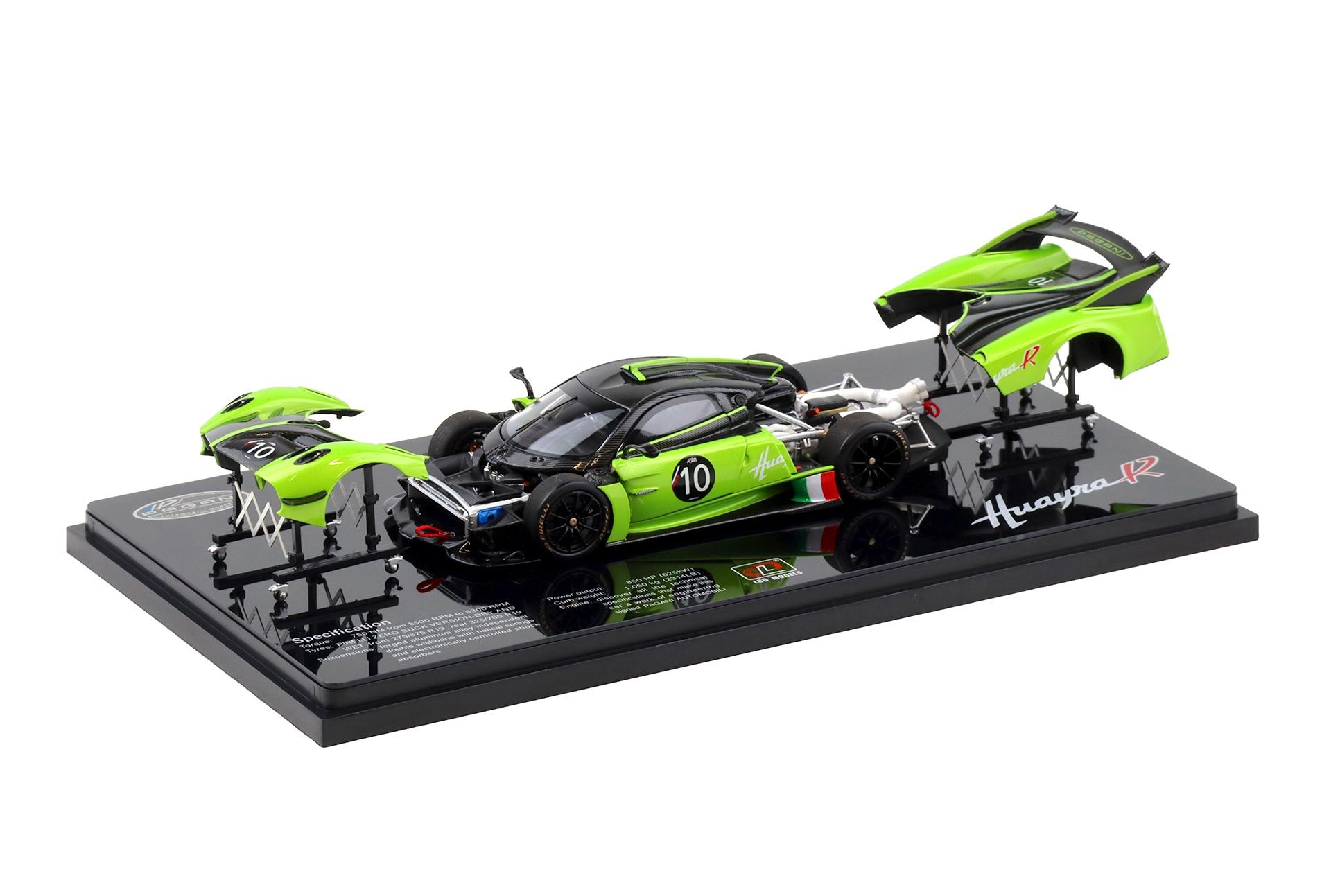 1:43 LCD Models Hood Holder Set 2 pcs. Semi Gloss black LCD-09-SGW