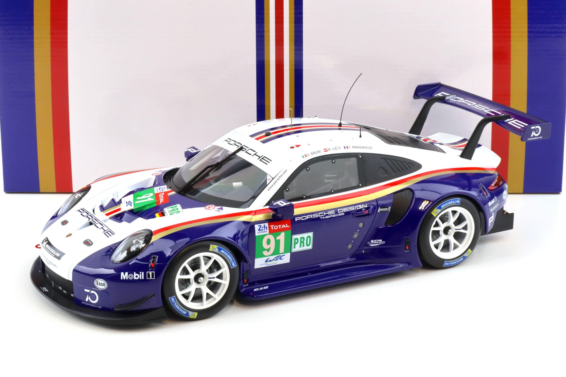 1:12 IXO Porsche 911 991 RSR #91 2nd LMGTE Pro 24h Le Mans 2018