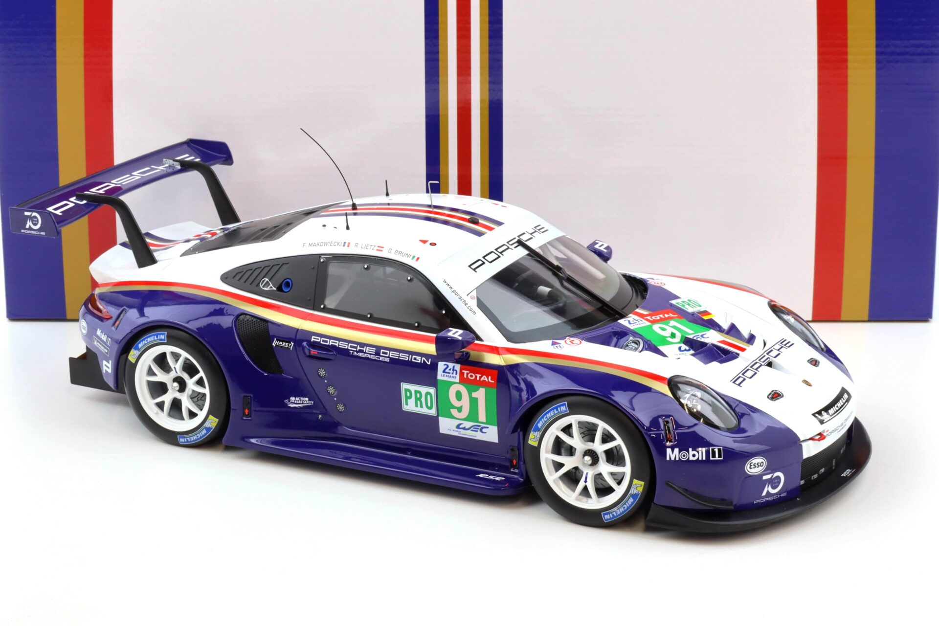 1:12 IXO Porsche 911 991 RSR #91 2nd LMGTE Pro 24h Le Mans 2018