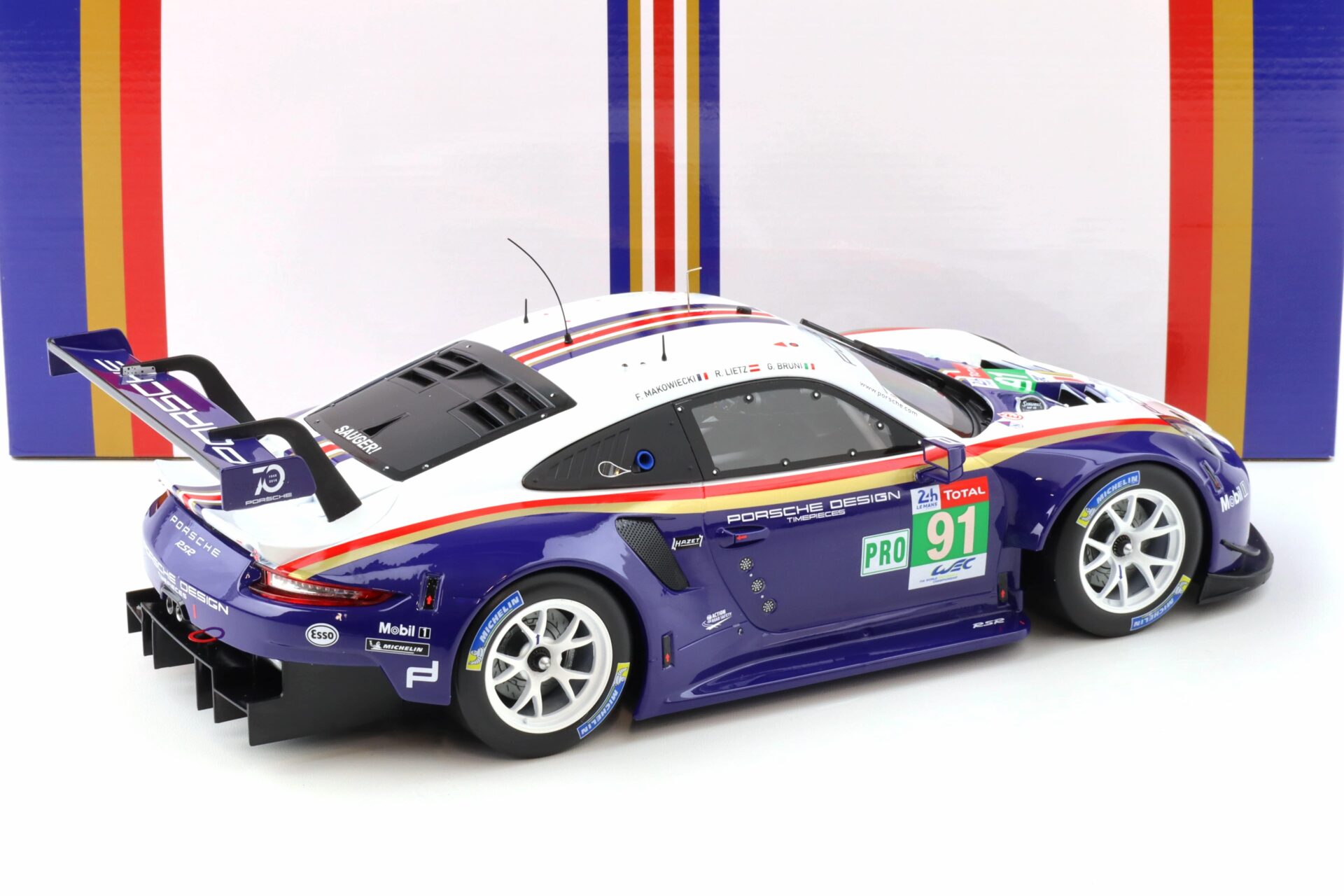 1:12 IXO Porsche 911 991 RSR #91 2nd LMGTE Pro 24h Le Mans 2018