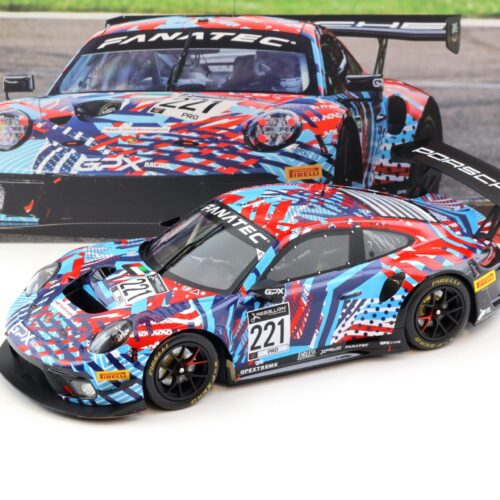 1:18 IXO Porsche 911 992 GT3 R #221 Test Days 24h SPA 2022 GPX Martini Racing