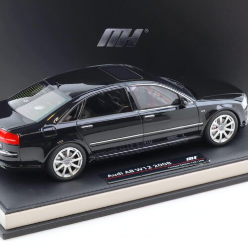 1:18 Motorhelix Resin Audi A8 W12 Limousine 2008 Brilliant black MH030BK