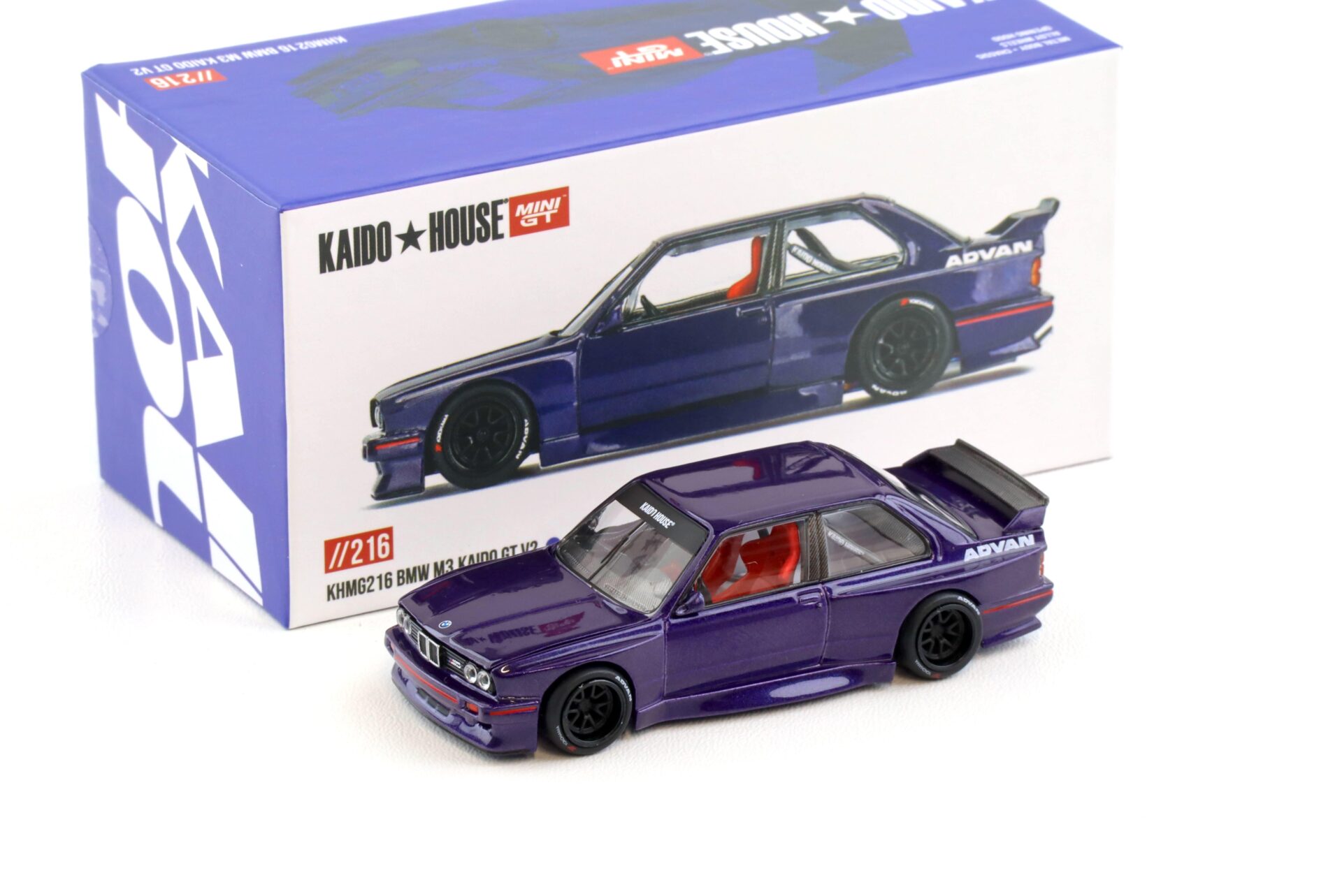 1:64 TSM Mini GT Kaido House BMW M3 E30 Kaido GT V2 Midnight purple 1989
