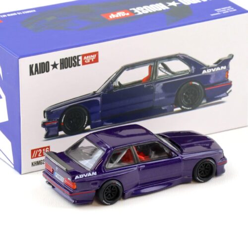 1:64 TSM Mini GT Kaido House BMW M3 E30 Kaido GT V2 Midnight purple 1989