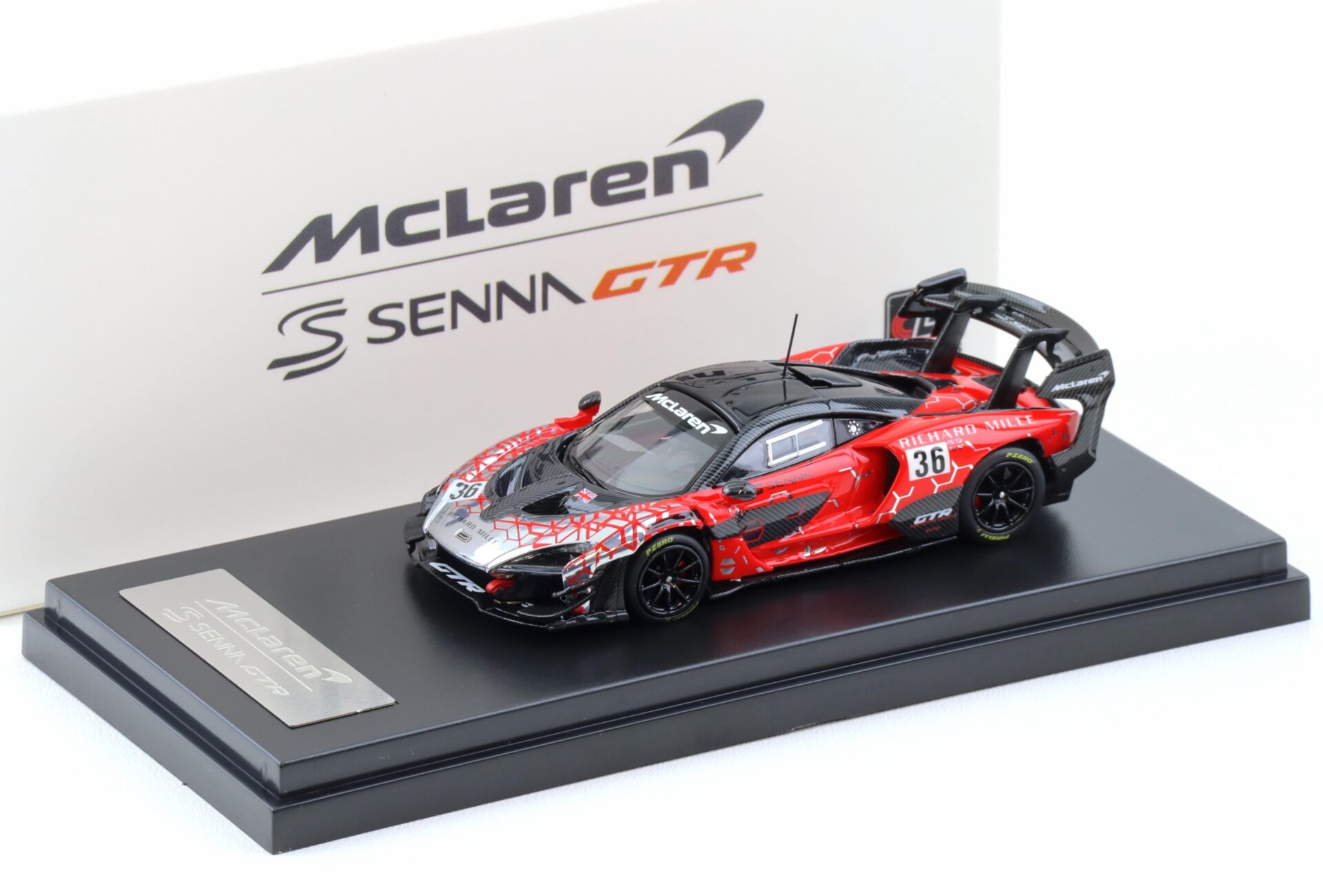 1:64 LCD Models McLaren Senna GTR 2021 Electroplating red #36 - LCD64024-RE