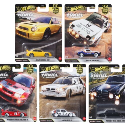 1:64 Hot Wheels Premium 2026 Thrill Climbers Pack 5 pcs. 976Q Mercedes, Lancia