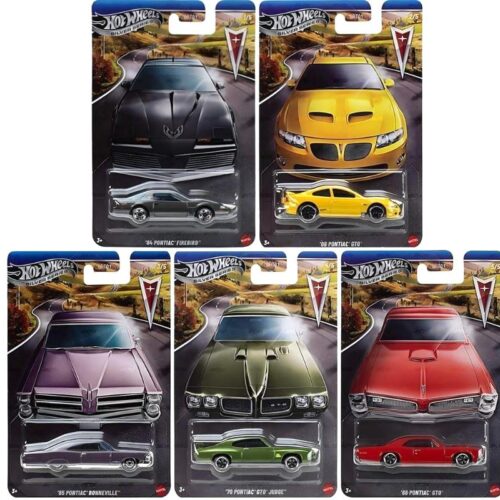 1:64 Hot Wheels 2026 Silver Series Pontiac Series SET 5 pcs. GRT01-979P Firebird, GTO