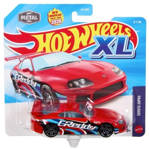 1:43 Hot Wheels XL 2026 JKL10 Toyota Supra Coupe GReddy red