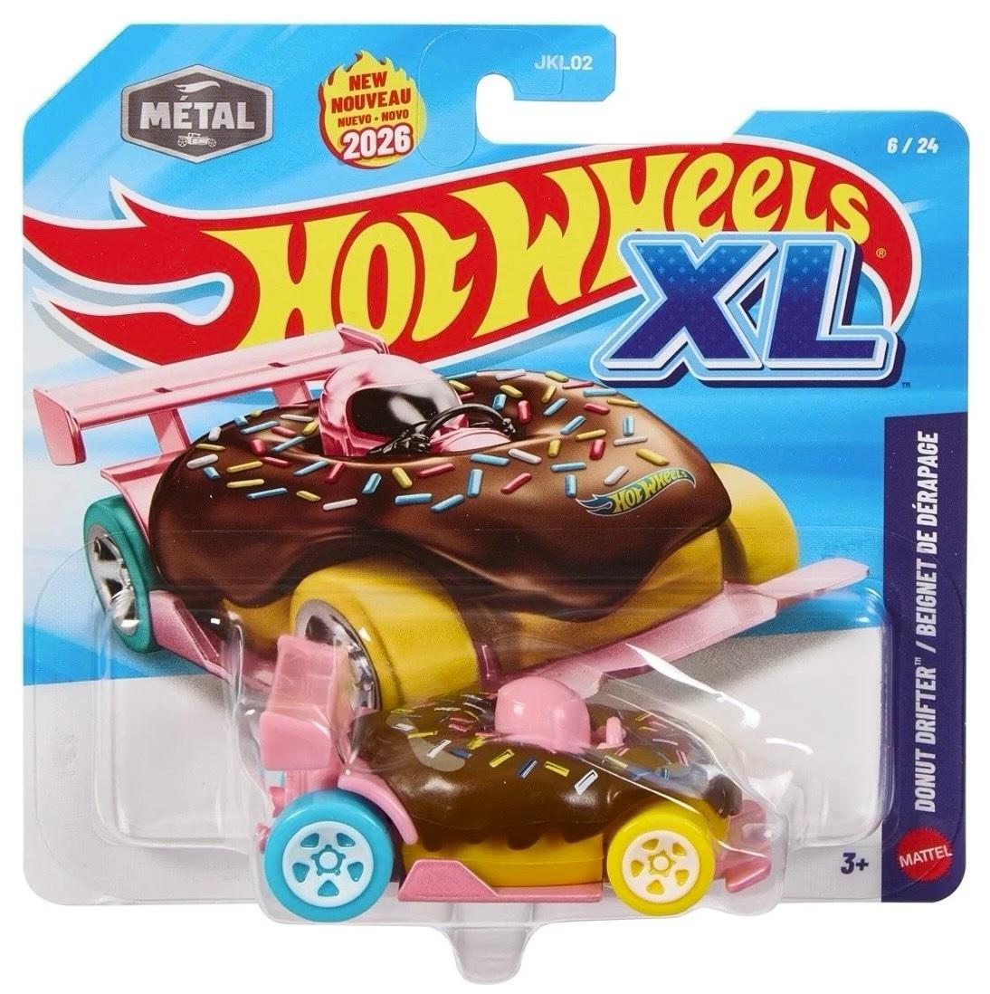 1:43 Hot Wheels XL 2026 JKL12 Donut Drifter pink