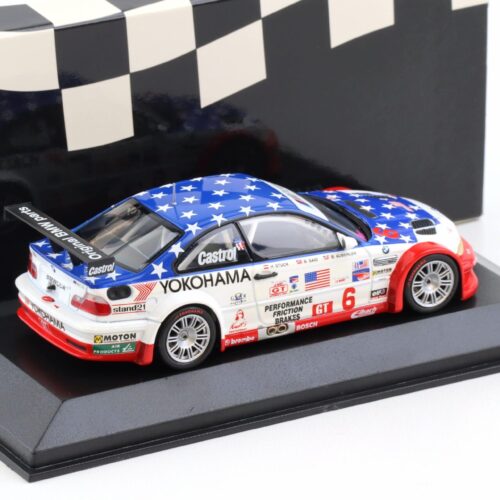 1:43 Minichamps BMW M3 E46 GTR ALMS Petit Le Mans 2001 GT Class Winner Stuck #6