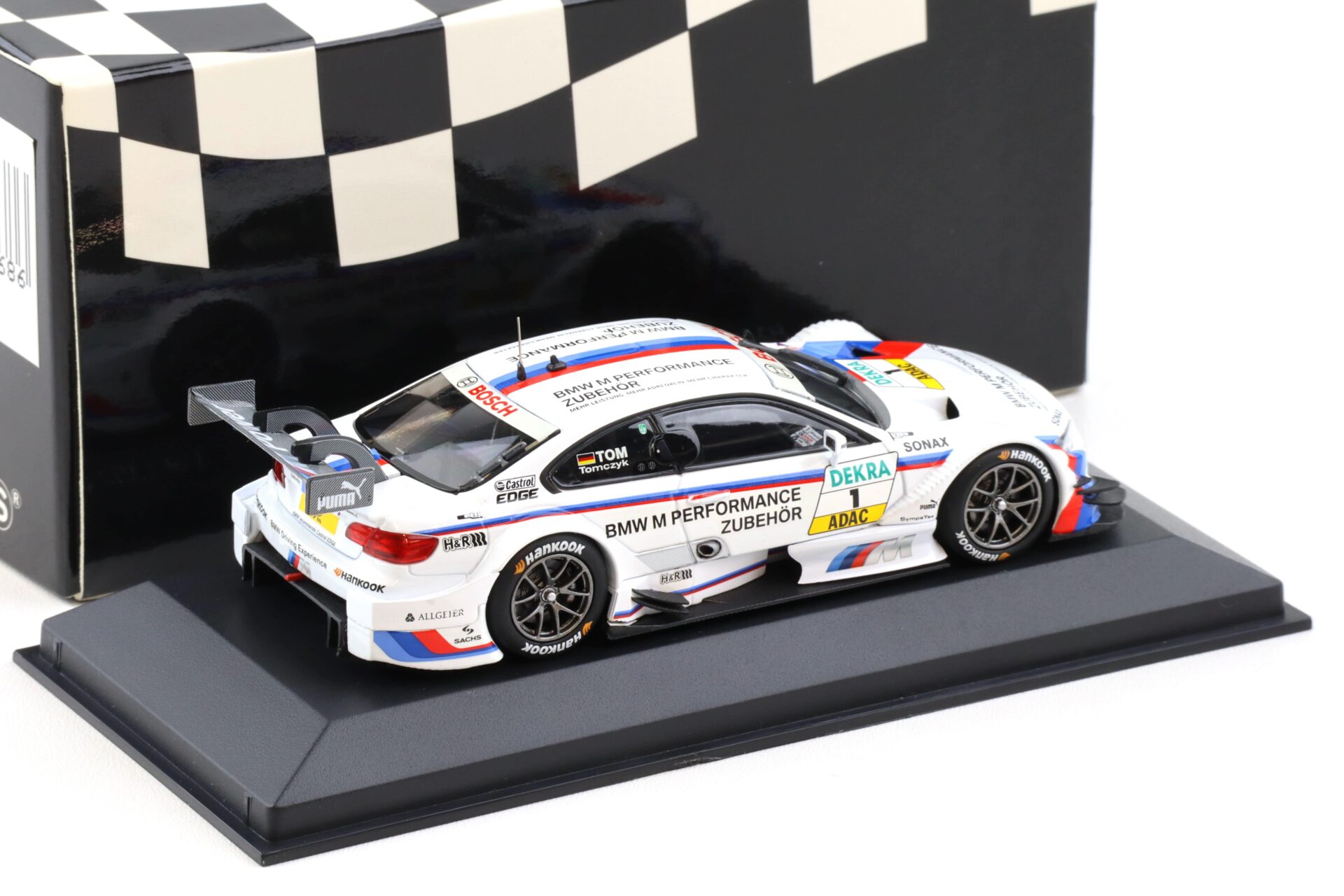1:43 Minichamps BMW M3 E92 DTM Team RMG Reinhold 2012 M.Tomczyk #1