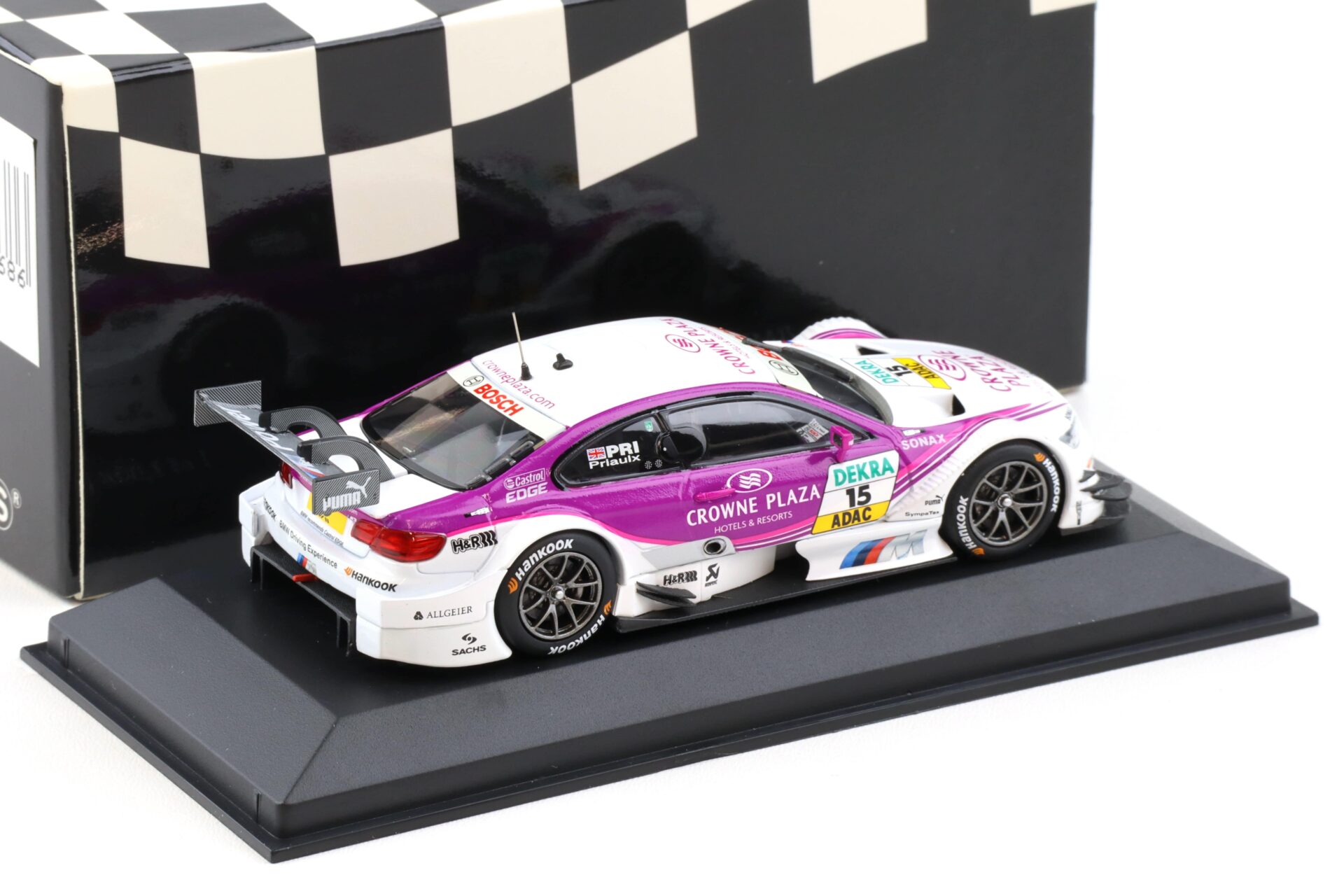 1:43 Minichamps BMW M3 E92 DTM Team RBM Mampaey 2012 A.Priaulx #15