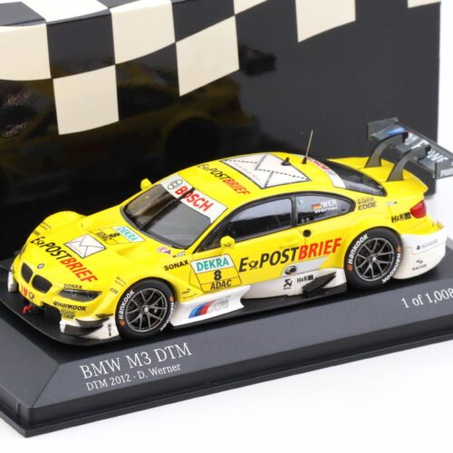 1:43 Minichamps BMW M3 E92 DTM Team Schnitzer 2012 D.Werner #8