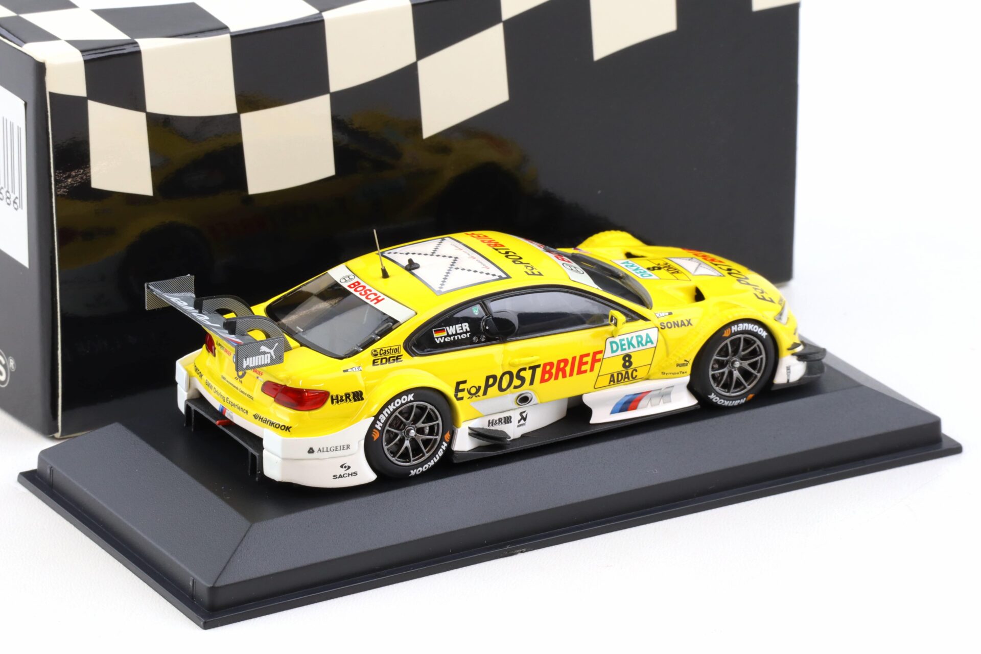 1:43 Minichamps BMW M3 E92 DTM Team Schnitzer 2012 D.Werner #8