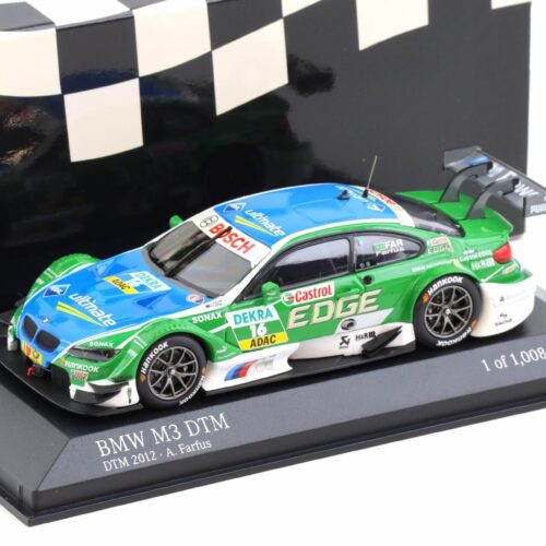 1:43 Minichamps BMW M3 E92 DTM Team RBM Mampaey 2012 A.Farfus #16