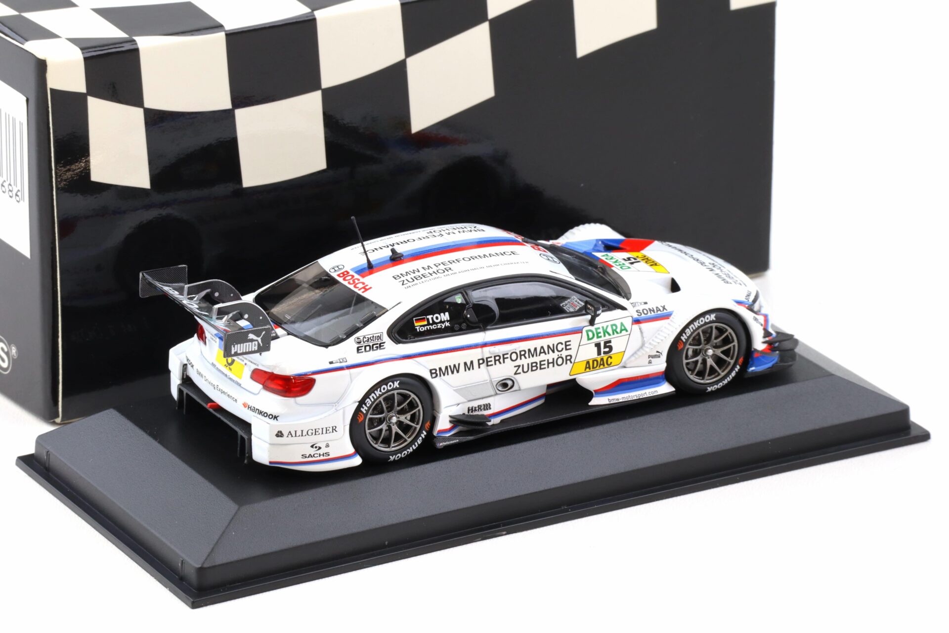 1:43 Minichamps BMW M3 E92 DTM Team RMG Reinhold 2013 M.Tomczyk #15