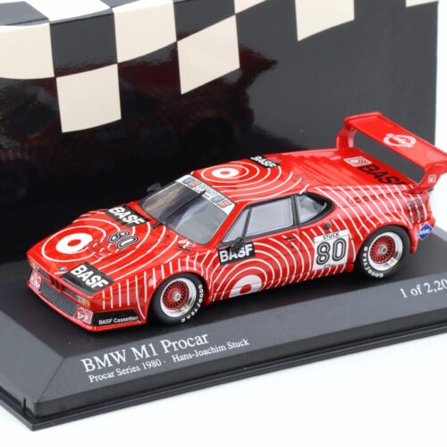 1:43 Minichamps BMW M1 ProCar GS-Team BASF H.J. Stuck 1980 #80