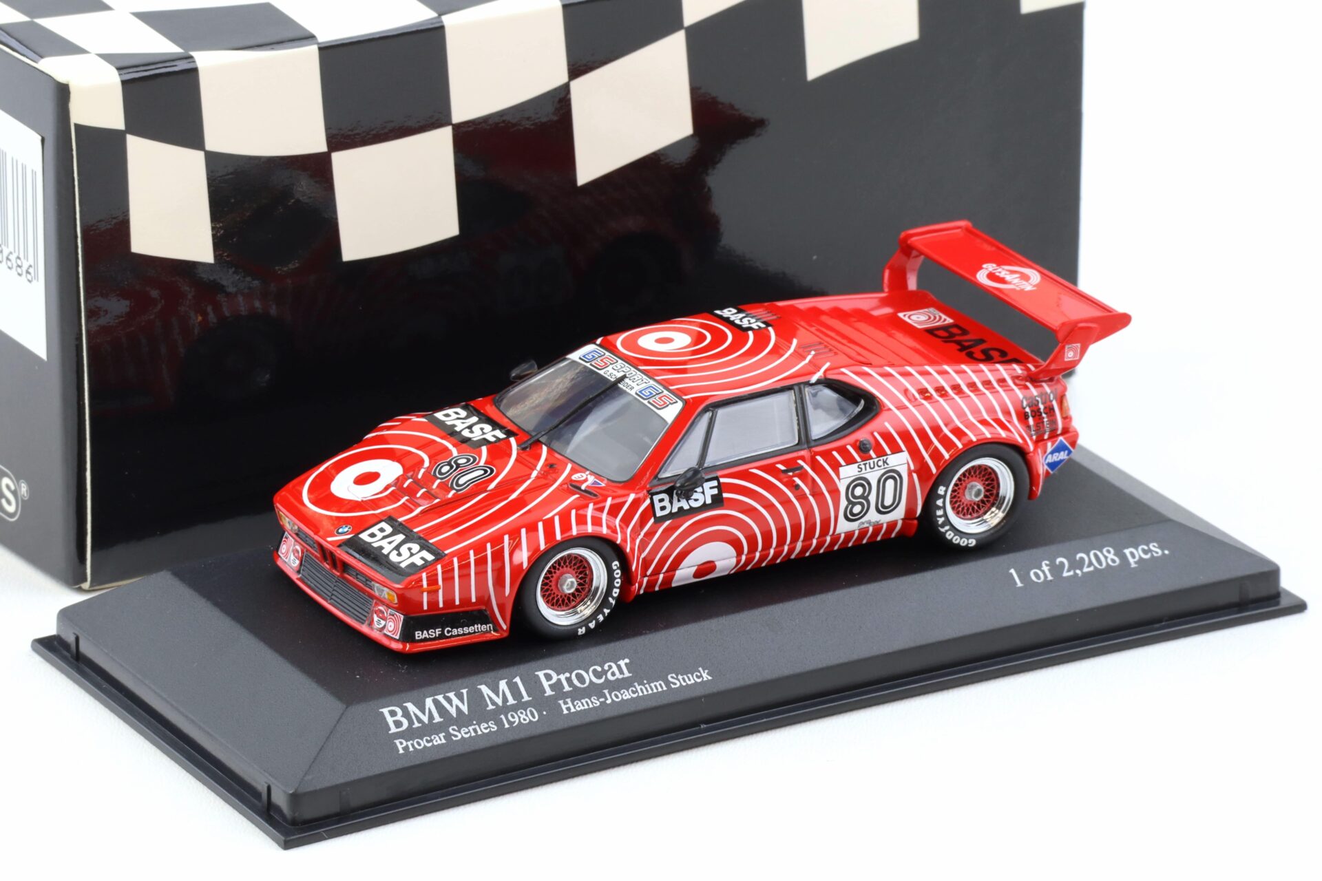 1:43 Minichamps BMW M1 ProCar GS-Team BASF H.J. Stuck 1980 #80