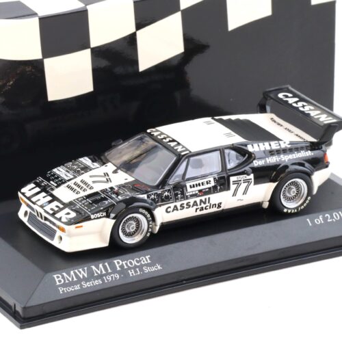 1:43 Minichamps BMW M1 ProCar Team Cassani UHER H.J. Stuck 1979 #77