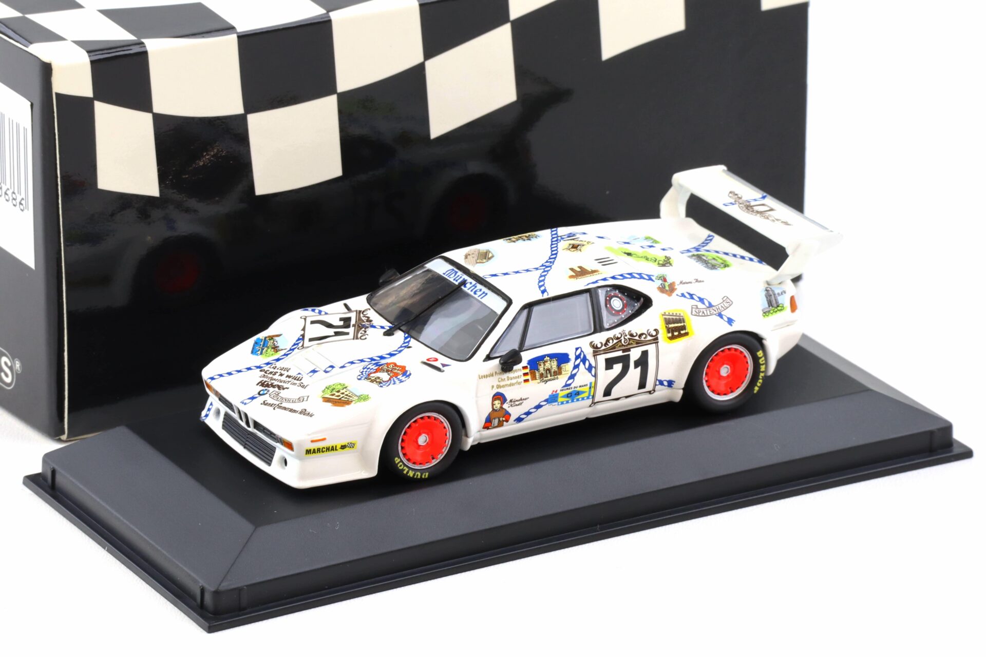 1:43 Minichamps BMW M1 ProCar Le Mans 1981 Danner/ v.Bayern/ Oberndorfer #71