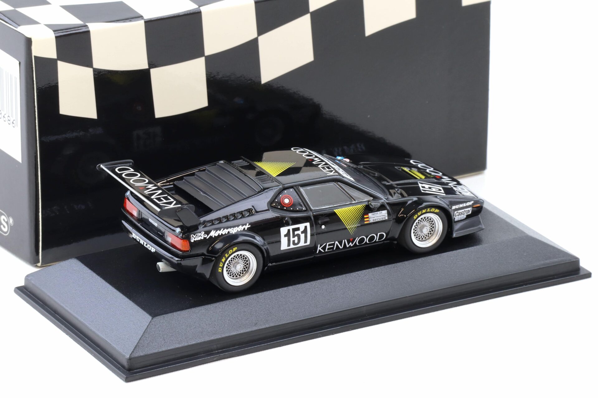 1:43 Minichamps BMW M1 ProCar Kenwood Krakenberg/ Gall/ Becker ADAC 1000km 1986