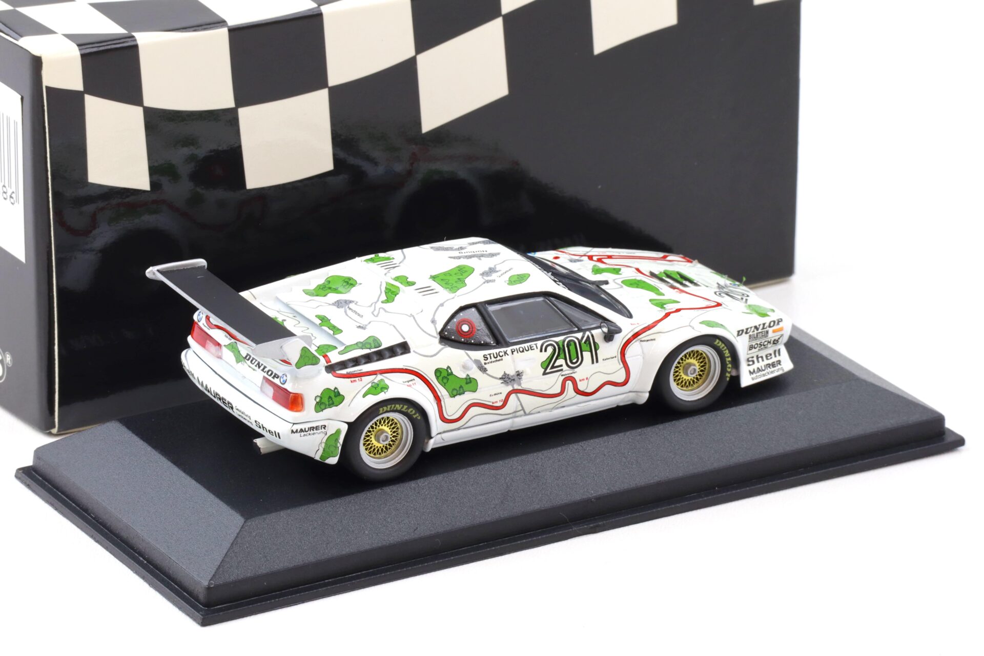 1:43 Minichamps BMW M1 ProCar 1000km Nürburgring 1980 Stuck/ Piquet #201