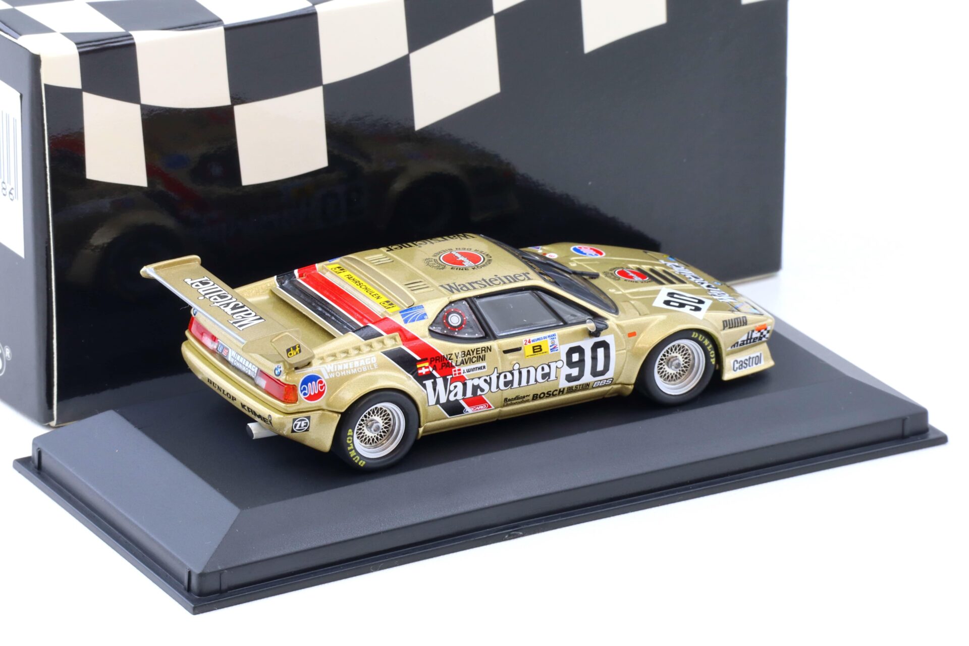 1:43 Minichamps BMW M1 ProCar Le Mans 1983 Warsteiner #90 Winkelhock