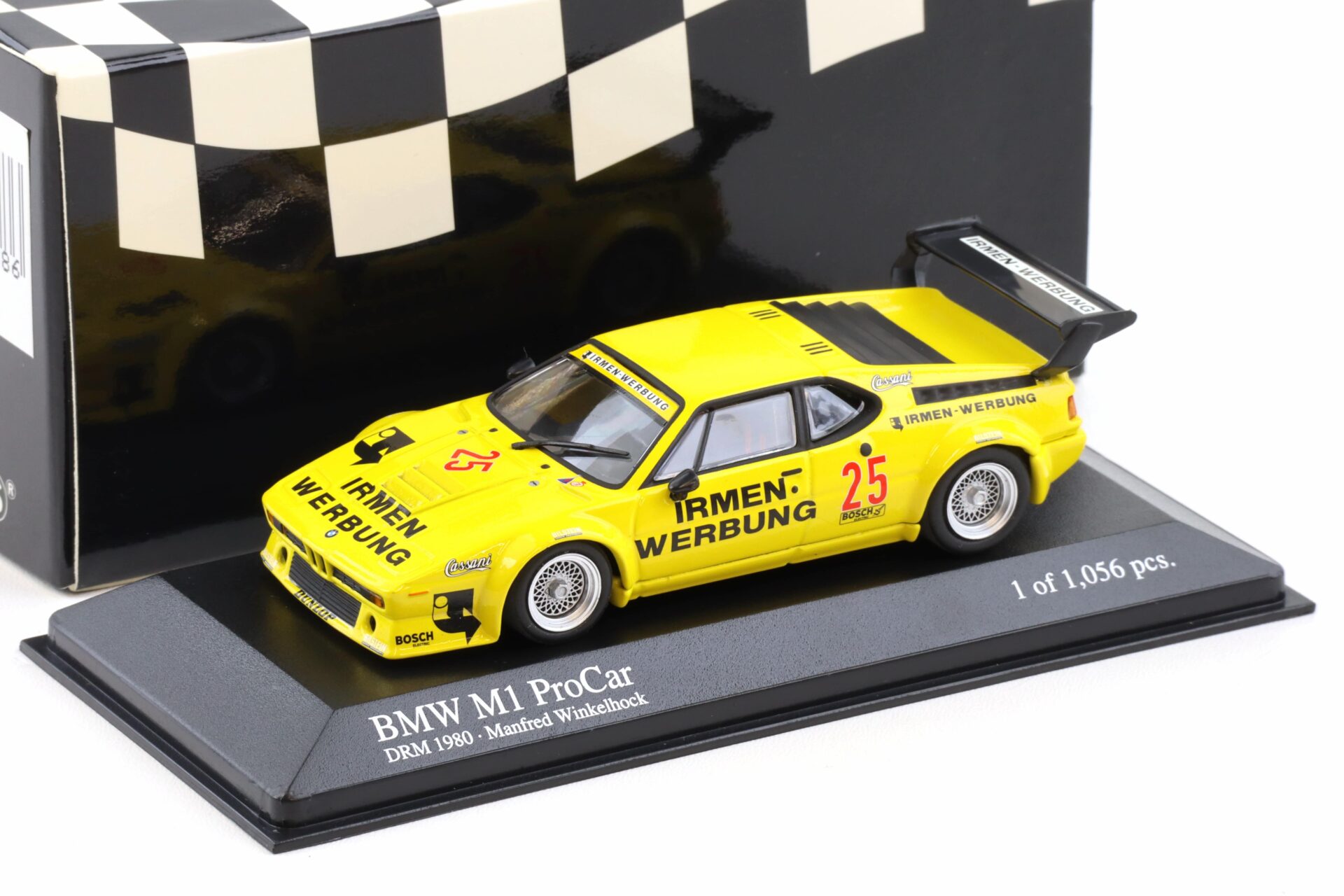 1:43 Minichamps BMW M1 ProCar M.Winkelhock DRM 1980 Irmen Werbung #25