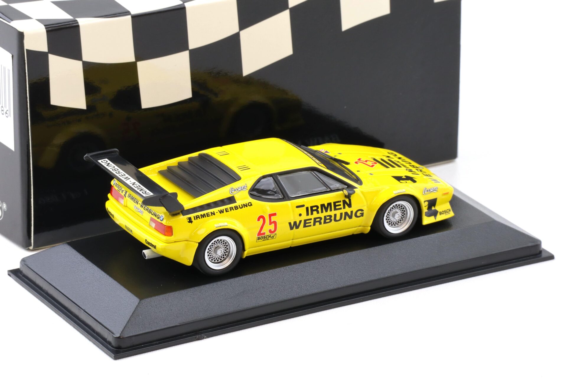 1:43 Minichamps BMW M1 ProCar M.Winkelhock DRM 1980 Irmen Werbung #25
