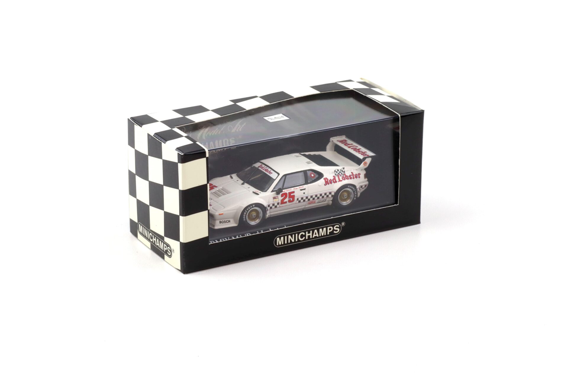 1:43 Minichamps BMW M1 ProCar IMSA Red Lobster LA Times GP 1981 Cowart/ Miller