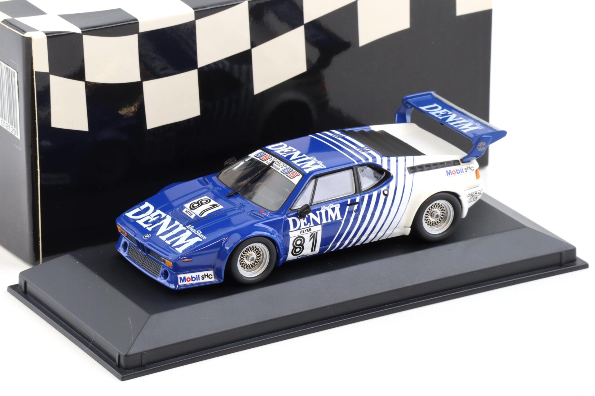 1:43 Minichamps BMW M1 ProCar Denim #81 H.Heyer