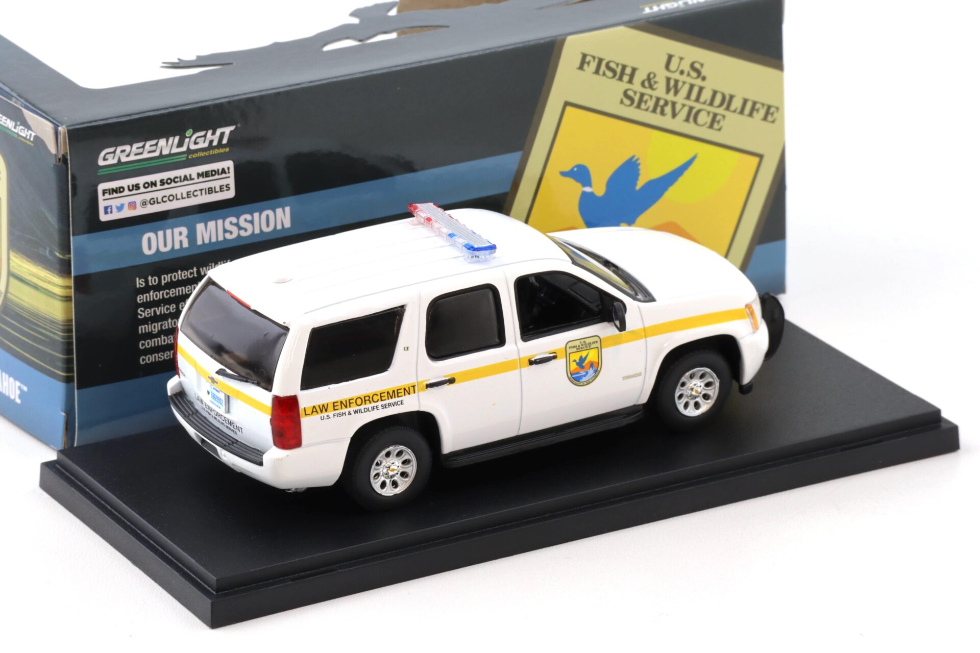 1:43 Greenlight 2012 Chevrolet Tahoe Law Enforcement US Fish & Wildlife