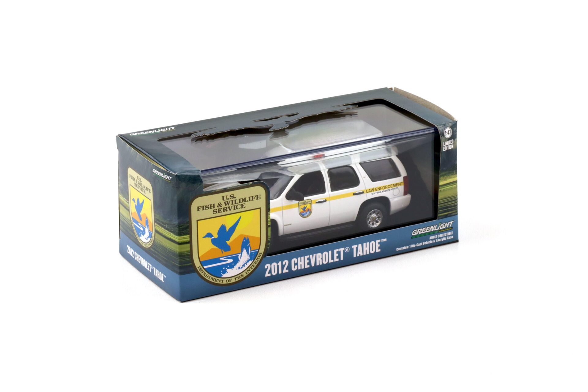 1:43 Greenlight 2012 Chevrolet Tahoe Law Enforcement US Fish & Wildlife