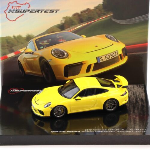 1:43 Minichamps Porsche 911 991.2 GT3 Coupe 2017 yellow 25th Anniversary