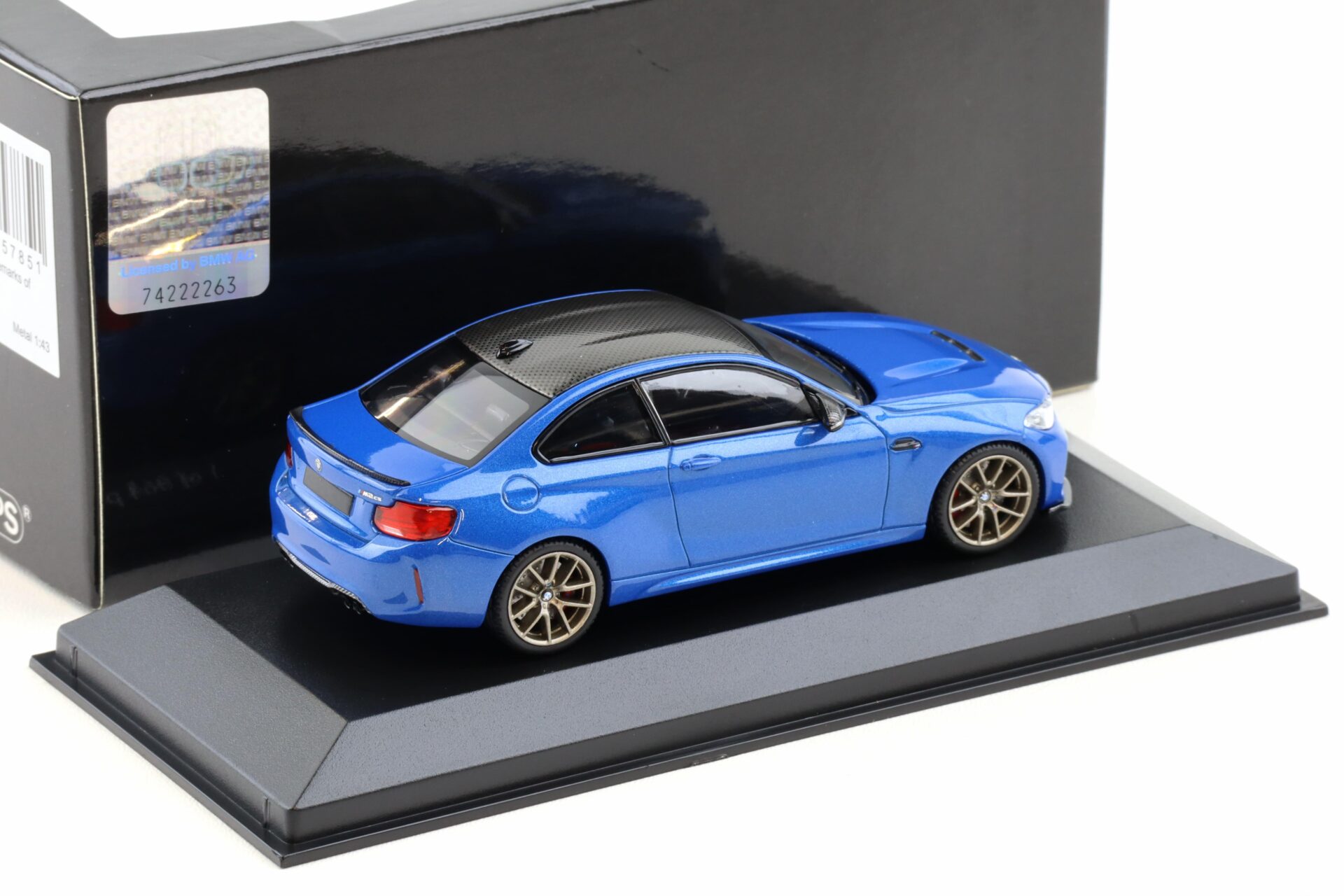 1:43 Minichamps BMW M2 CS Coupe Misano blue/ gold wheels 2020