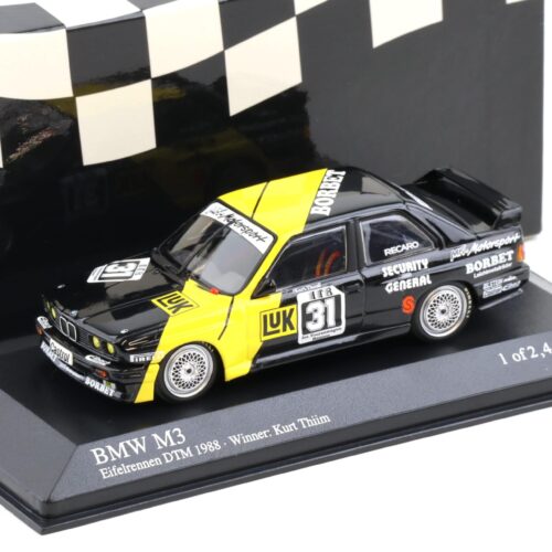 1:43 Minichamps BMW M3 E30 DTM 1988 MK-Motorsport Eifelrennen K.Thiim #31